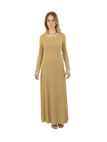 Maglia Roberto Collina in Lurex Oro